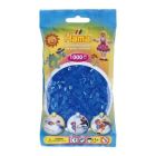 Perles hama bleues translucides, paquet de 1000