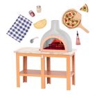Accessoires og - pizza oven pour poupée de 46 cm