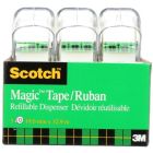 Ruban adhésif scotch® magic™ dévidoir 19 mm x 32,9 m. paquet de 3