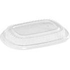 Couvercle dôme en plastique transparent pour récipient à bagasse ovale