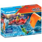 City action: secouriste et kitesurfeur