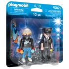Duo policier et taggueur
