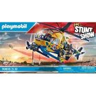 Air stunt show - hélicoptère avec l'équipe de tournage