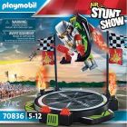 Air stunt show - pilote avec réacteur dorsal