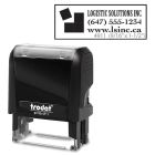 Timbre auto-encreur personnalisé printy à créer avec coupon en ligne 4911 (3 lignes 9/16 x 1-1/2")