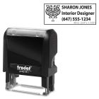 Timbre auto-encreur personnalisé printy à créer avec coupon en ligne 4912 (4 lignes 3/4 x 1-7/8")