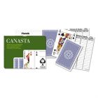 Deux paquets de cartes à jouer et jeu canasta