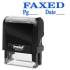 Timbre grand format auto-encreur original printy 4.0 4911 faxed (bleu)