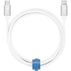 Câble tressé de charge/sync usb-c à lightning 4 pi blanc