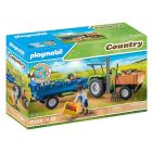 Playmobil country - tracteur avec remorque