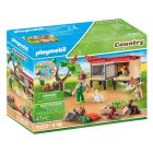 Playmobil country - enfant avec enclos et lapins