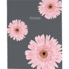 Cahier de notes ruban rose marguerite