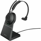Casque d'écoute mono sans fil evolve2 65 avec socle de chargement usb-a