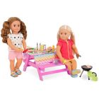 Accessoires og - table de pique-nique picnic table pour poupée de 46 cm