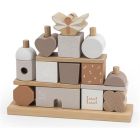 Blocs à empiler - maison - nougat