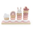 Petits anneaux d'empilage - rose