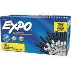 Marqueur effaçable à sec pour tableau blanc expo® à faible odeur ultra-fine. boîte de 36 noir