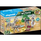 Wiltopia - photographe avec déguisement et zèbres