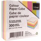 Cube de papier couleur pastel