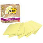Feuillets recyclés post-it® super sticky - jaune canari 3 x 3 po. uni. paquet de 5, bloc de 70 feuilles