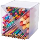 Cube de bureau en plastique 4 compartiments