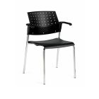 Fauteuil empilable sonic™ avec bras