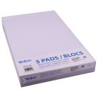Bloc-notes de bureau format légal, ligné paquet de 5 format légal, ligné.