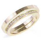 Bague croissant de lune: or, 6
