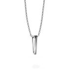 Collier minimal en acier inoxidable argent