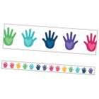 Bordure décorative : mains avec coeurs