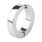 Boucle d'oreille manchette ose, argent