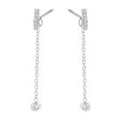 Boucles d'oreille chaîne infinité (argent)