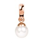 Pendentif perle or rose