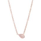 Collier pendentif pyrus - or rose