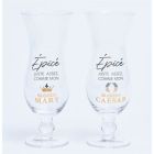 Ensemble 2 verres césars