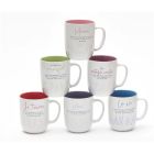 Tasses inspirantes ''dites-le avec des mots'' ass.