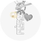 Collier ''mot inspirant'' félicitation/fière