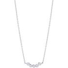 Collier pendentif dahlia - argent