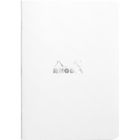 Rhodia cahier piqué ligné a5 blanc
