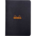 Rhodia cahier piqué ligné a5 noir