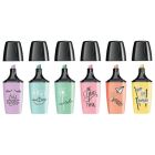 Surligneur boss mini pastel love étui de 6 pieces
