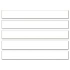 Bandes de phrases lignées en blanc