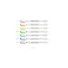 Surligneur double pointe couleur pastel