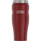 Verre isolé de transport 470ml rouge mat