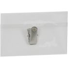 Porte-nom pliable avec pince