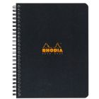 Cahier rhodia spiralé ,ligné a5 noir