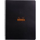 Cahier rhodia ligné spiralé a4 noir