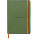 Cahier souple  rhodiarama ligné 160 p.( sauge )