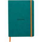 Cahier souple rhodiarama ligné 160 pages (paon)