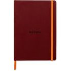 Cahier souple  rhodiarama ligné 160 p.(lie de vin)
